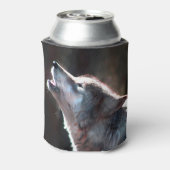 Wolf Howling Lone Wolf Blikjeskoeler (Blikje Achterkant)