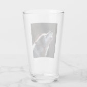 Wolf Howling Lone Wolf Glas (Achterkant)