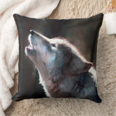 Wolf Howling Lone Wolf Kussen (Deken)