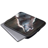 Wolf Howling Lone Wolf Laptop Sleeve (Voorkant onderkant)