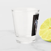 Wolf Howling Lone Wolf Shot Glas (Links)