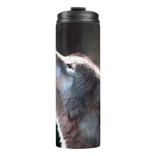Wolf Howling Lone Wolf Thermosbeker (Voorkant)