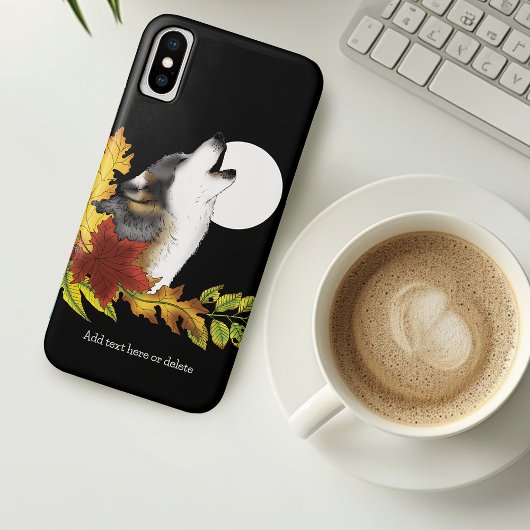 Wolf Howling Moon Case-Mate iPhone Case