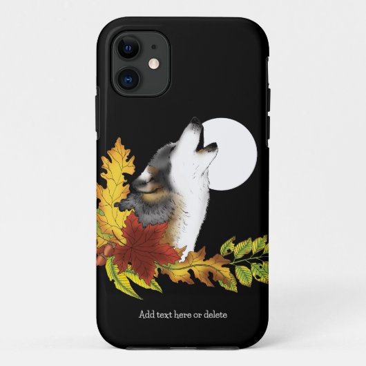 Wolf Howling Moon Case-Mate iPhone Case (Achterkant)