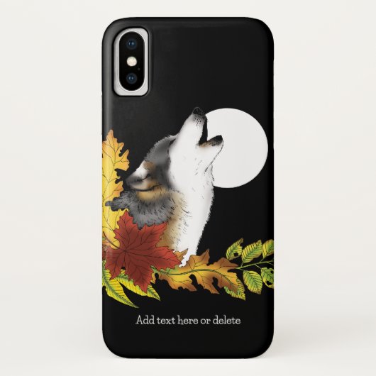 Wolf Howling Moon Case-Mate iPhone Case (Achterkant)