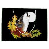 Wolf Howling Moon Groot Cadeauzakje (Achterkant)