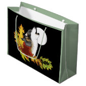 Wolf Howling Moon Groot Cadeauzakje (Voorkant Gekanteld)