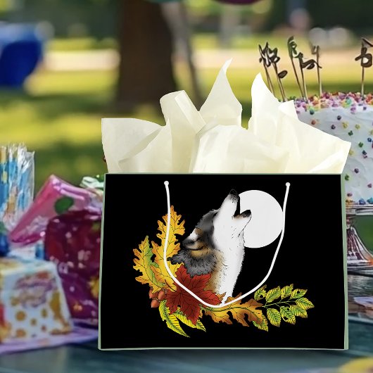 Wolf Howling Moon Groot Cadeauzakje