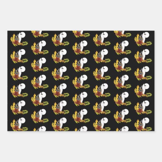 Wolf Howling Moon Inpakpapier Vel (Voorkant)