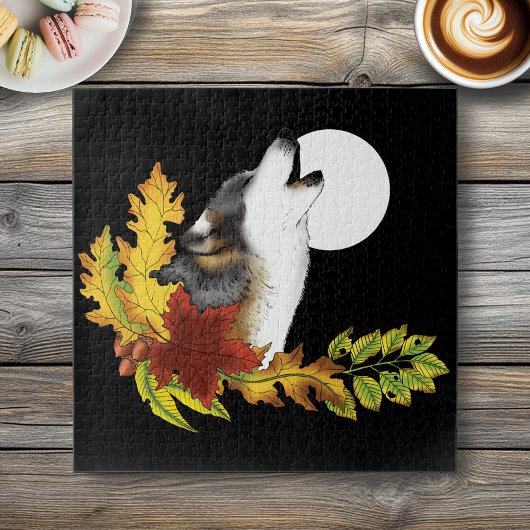 Wolf Howling Moon Legpuzzel
