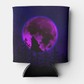 WOLF HOWLING MOON MAGENTA BLIKJESKOELER (Voorkant)