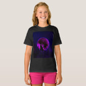 WOLF HOWLING MOON MAGENTA T-Shirt (Voorkant volledig)