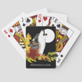 Wolf Howling Moon Pokerkaarten (Achterkant)