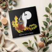 Wolf Howling Moon Tegeltje