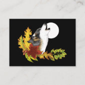Wolf Howling Moon Visitekaartje (Voorkant)