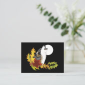 Wolf Howling Moon Visitekaartje (Staand voorkant)