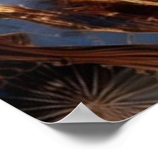 Wolf Howling op de Crimson Maan Poster (Hoek)