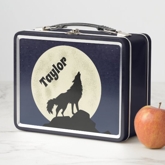 Wolf Howling op de foto van de maan Persoonlijk (In situ)