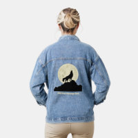 Wolf Howling op de foto van de maan Persoonlijk