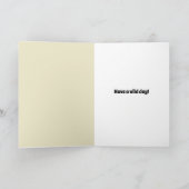 Wolf Howling op de foto van de maan Persoonlijk Kaart (Binnen)