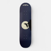 Wolf Howling op de foto van de maan Persoonlijk Skateboard (Voorkant)