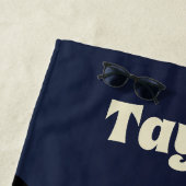 Wolf Howling op de foto van de maan Persoonlijk Strandlaken (In situ)