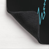 Wolf Howling Pulse Hartslag Wolven Kostuum Dier Muismat (Hoek)