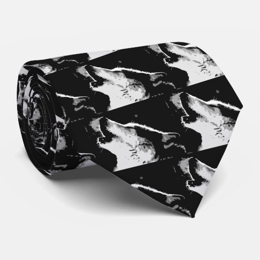 Wolf Howling Stropdas (Opgerold)