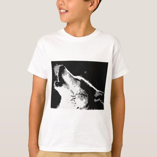 Wolf Howling T-shirt (Voorkant)