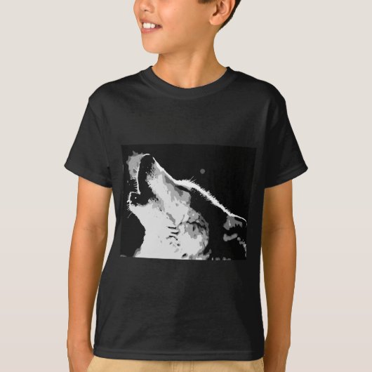 Wolf Howling T-shirt (Voorkant)