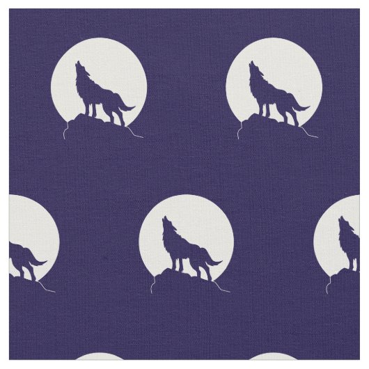 Wolf Howling van Moon Wolves Stof (Close Up)