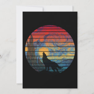 WOLF HUILEN ABSTRACTE STIJL KAART