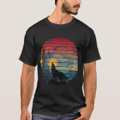 WOLF HUILEN ABSTRACTE STIJL T-SHIRT (Voorkant)