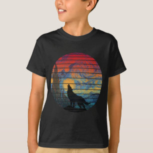 WOLF HUILEN ABSTRACTE STIJL T-SHIRT