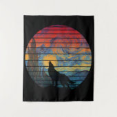 WOLF HUILEN ABSTRACTE STIJL WANDKLEED (Voorkant)