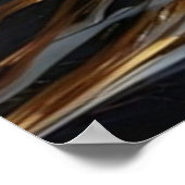 Wolf huilen onder maanlicht bergen poster (Hoek)