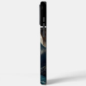 Wolf huilen onder maanlicht Case-Mate iPhone case (Achterkant / Links)