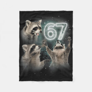 Wolf Huilend naar de Maan 67 6 7 Halloween 67 Wolf Fleece Deken