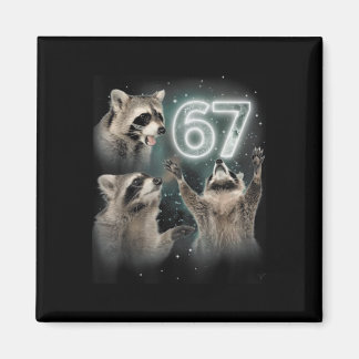Wolf Huilend naar de Maan 67 6 7 Halloween 67 Wolf Magneet