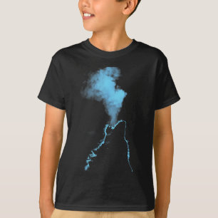 Wolf Huilend naar de Maan Sterrennacht Wolven Anim T-shirt