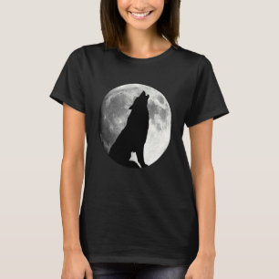 Wolf Huilend naar Maan Wolf T-shirt