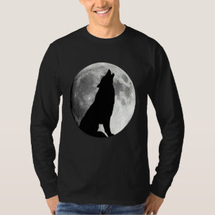 Wolf Huilend naar Maan Wolf T-shirt