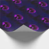WOLF HUILENDE MAAN MAGENTA CADEAUPAPIER (Hoek)