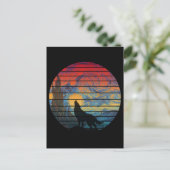 WOLF HUILT ABSTRACTE STIJL BRIEFKAART (Staand voorkant)