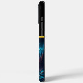 Wolf huilt bij een gloeiende waterval Case-Mate iPhone case (Achterkant / Links)