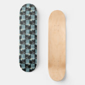 Wolf huilt bij maanpatroon persoonlijk skateboard (Voorkant)