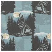 Wolf huilt bij maanpatroon stof (Close Up)