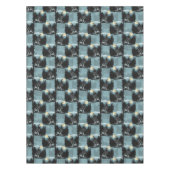 Wolf huilt bij maanpatroon tafelkleed (Voorkant)