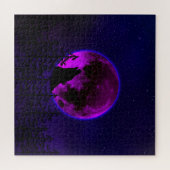 WOLF HUILT MAAN MAGENTA LEGPUZZEL (Horizontaal)