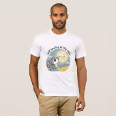 Wolf huilt naar de maan t-shirt (Voorkant volledig)